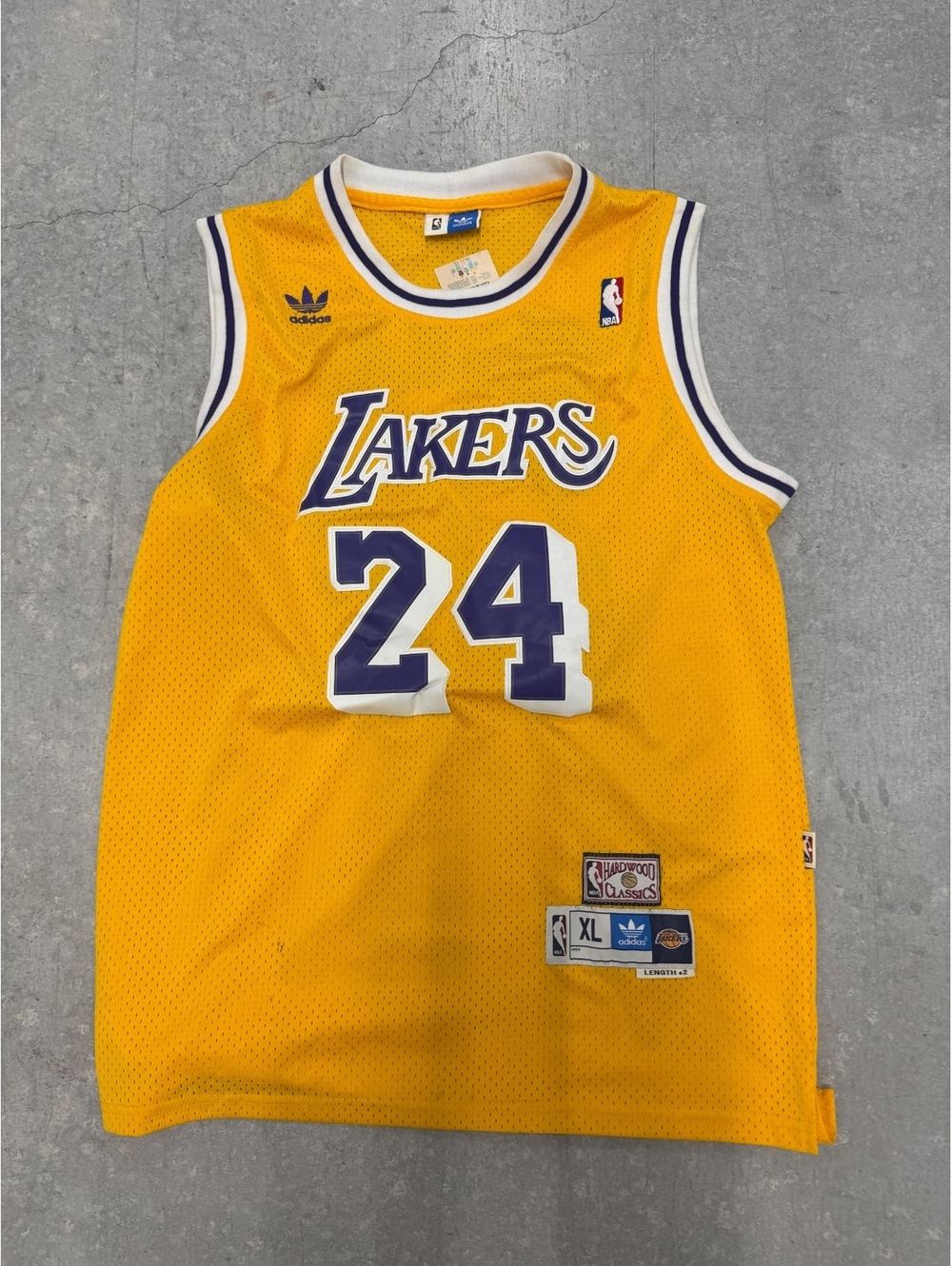 Adidas Kobe Bryant #24 Los Angeles Lakers Jersey Yellow Hardwood Classics